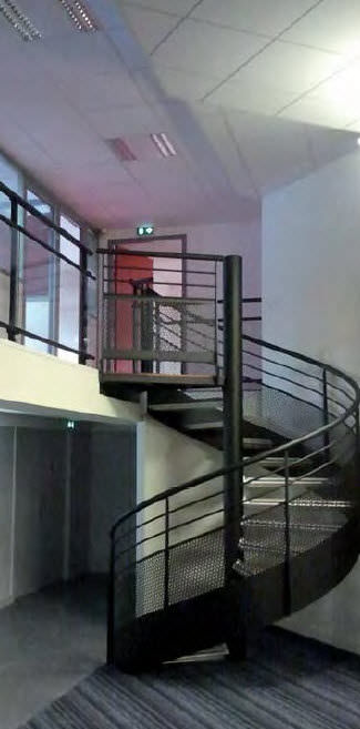 Escalera de caracol - LISSE VOILE - GANTOIS Industries - estructura de