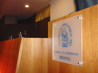 Placa de señalización para puerta - PLEXI - SEBERG - de pared / de vidrio