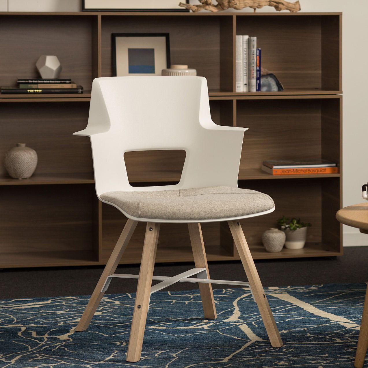 Silla contemporánea - SHORTCUT - Turnstone - de acero / de plástico