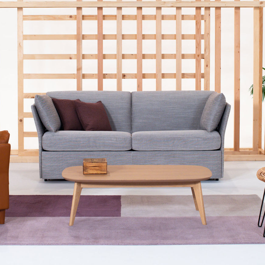 Sofá cama IRIS Neology contemporáneo / gris / azul