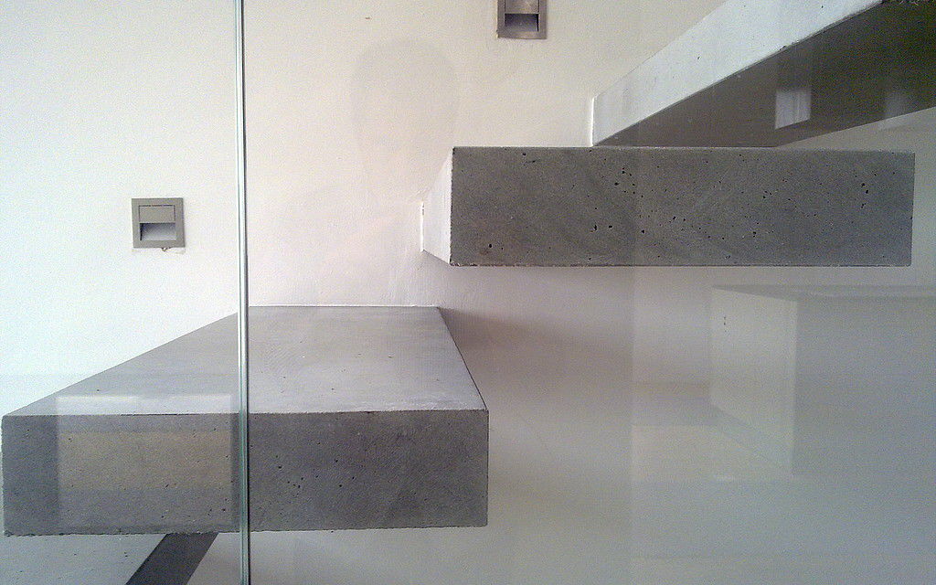 Escalera recta - CONCRETE-DESIGN - Siller Stairs - con peldaños de