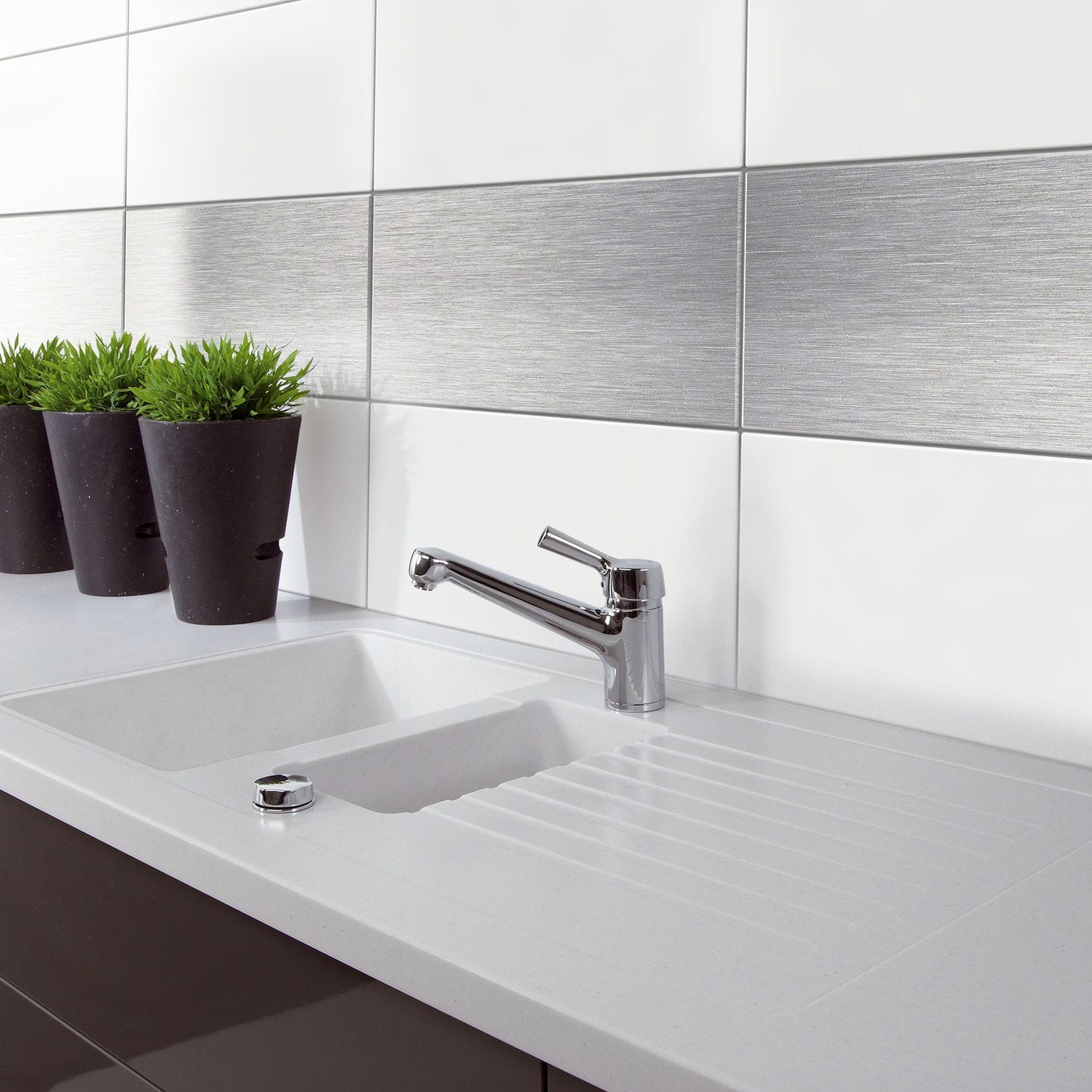 Revestimiento de pared de metal - AC02 Stick-on Wall - Planium - para