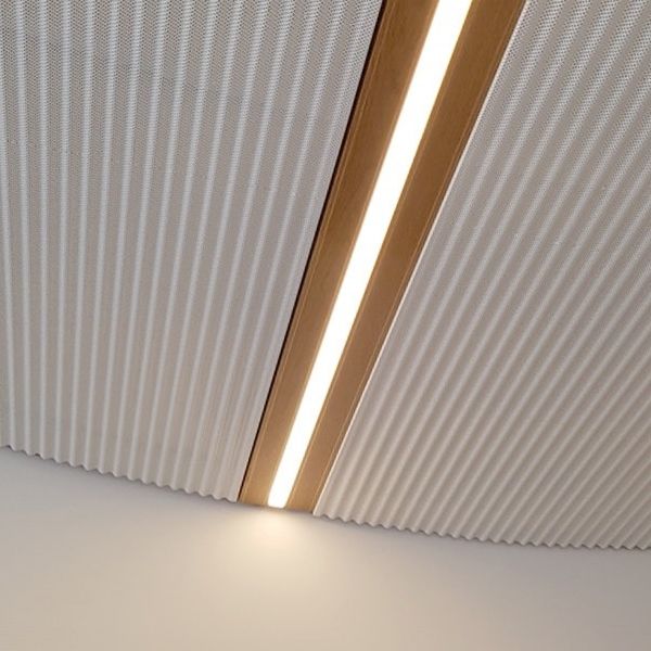 Falso techo de metal - WM | SILK DRAPE - Atena spa - en losas