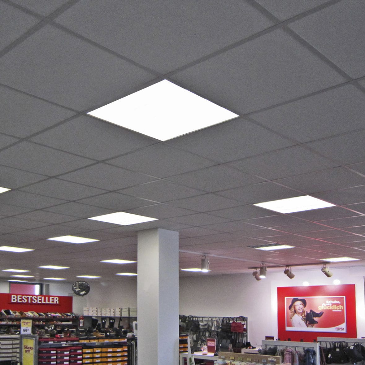 Luminaria empotrable de techo - GRID PANEL 625 - LECCOR - LED