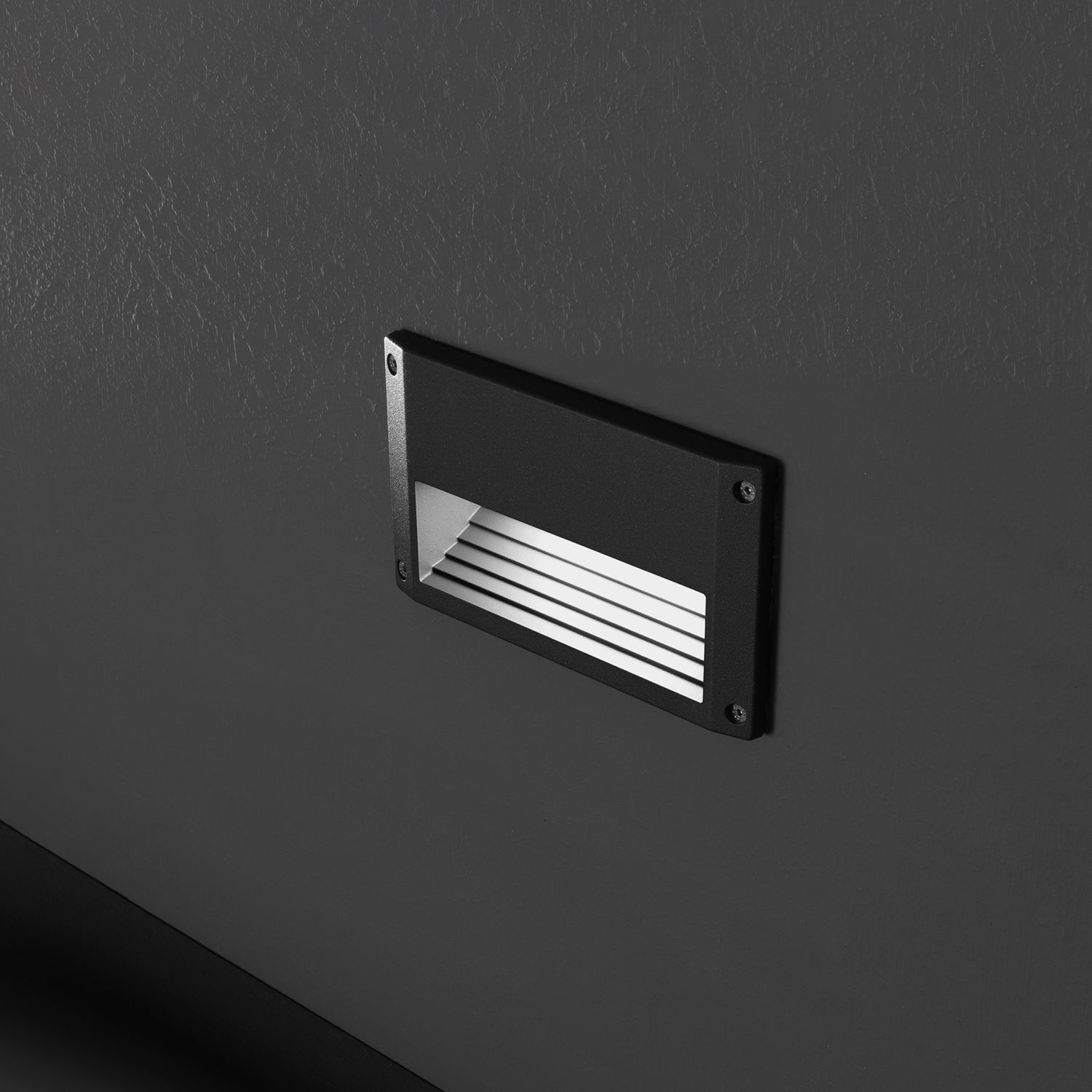 Luminaria empotrable de pared / LED / rectangular / de exterior BRICK