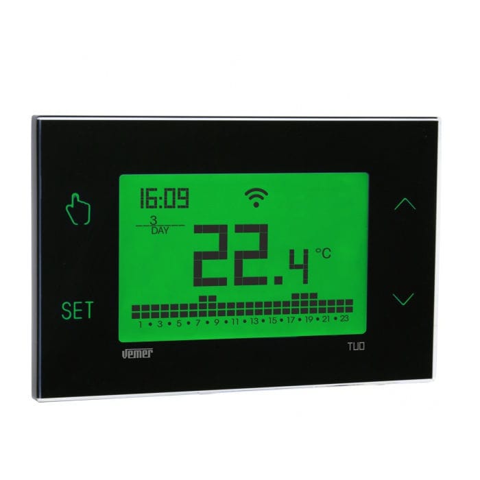 Termostato Wifi VEMER VE757800 Termostato Calefacciu00f3n De Pared