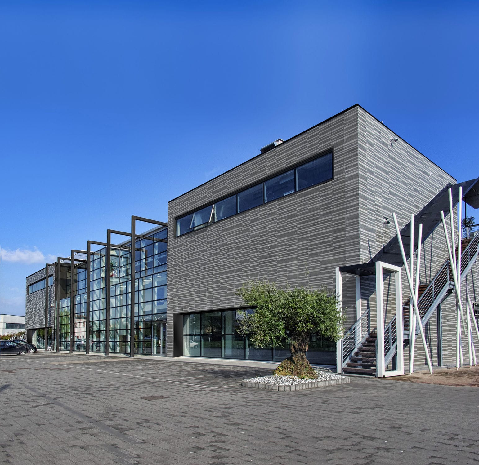 Baldosa de exterior / de suelo / de hormigón / de rayas - GRAFFITI