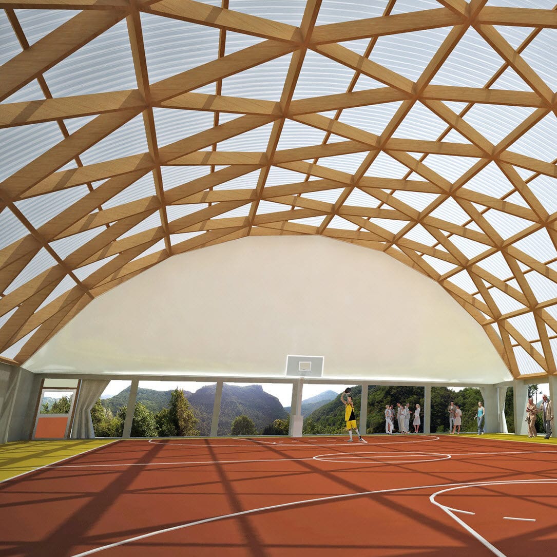 Tijeral de madera laminado encolado - SPACEWOOD - WOOD SYSTEM