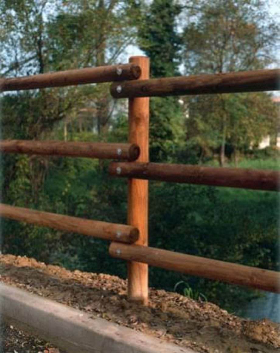 Valla con barrotes 173337G LEGNOLANDIA de madera / de jardín / para zonas verdes