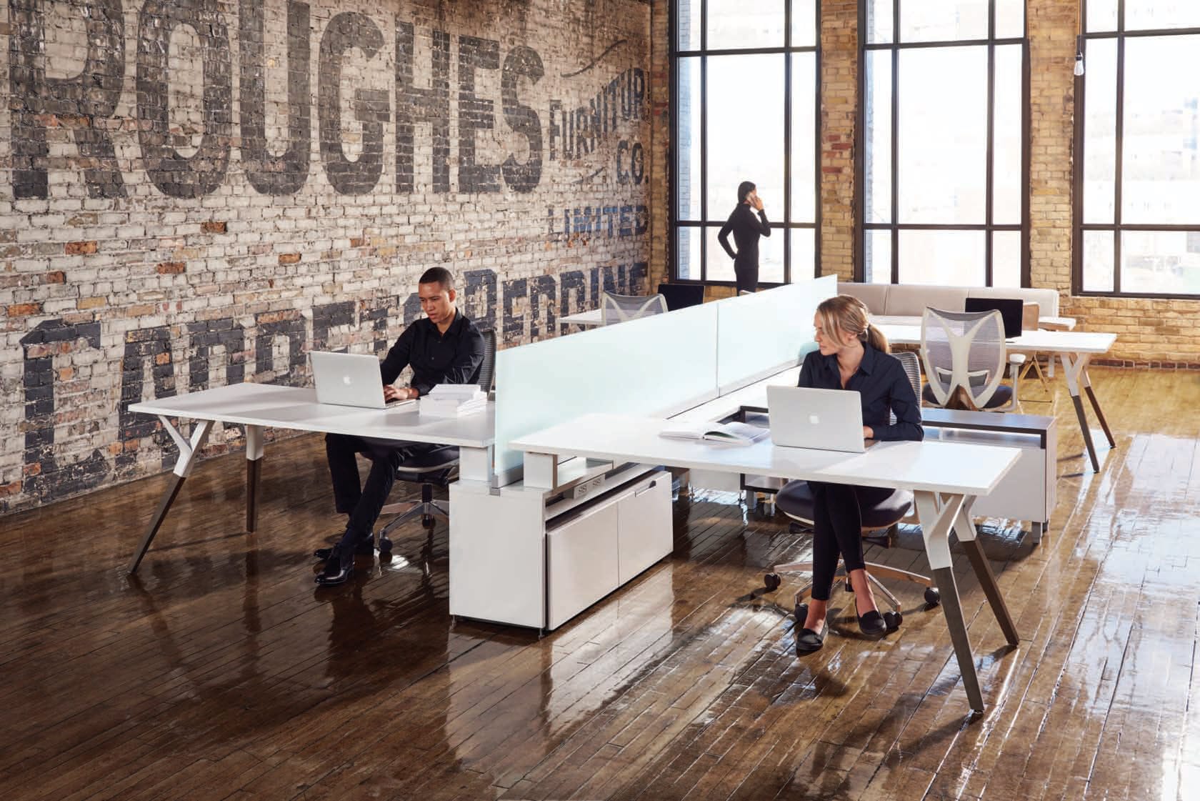 Escritorio para open space - UPSTAGE - Teknion - contemporáneo / de