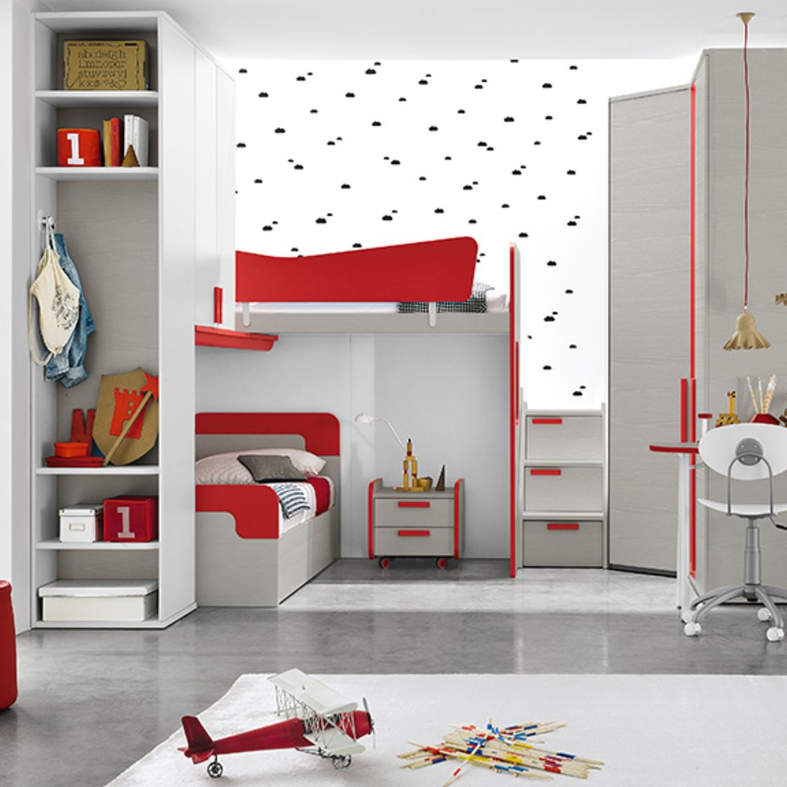 Cama alta - GOLF C134 - ColombiniCasa - individual / contemporánea