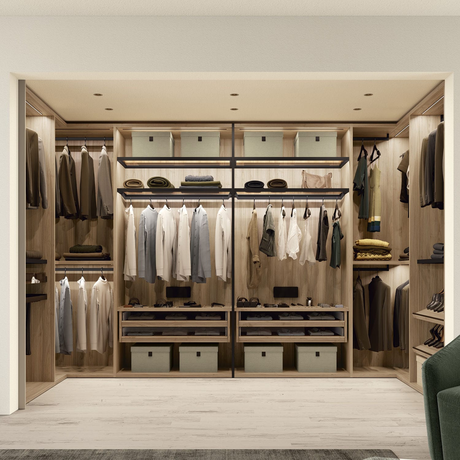 Vestidor de esquina - VITALYTY SOGNO POSH - Colombini - de pared