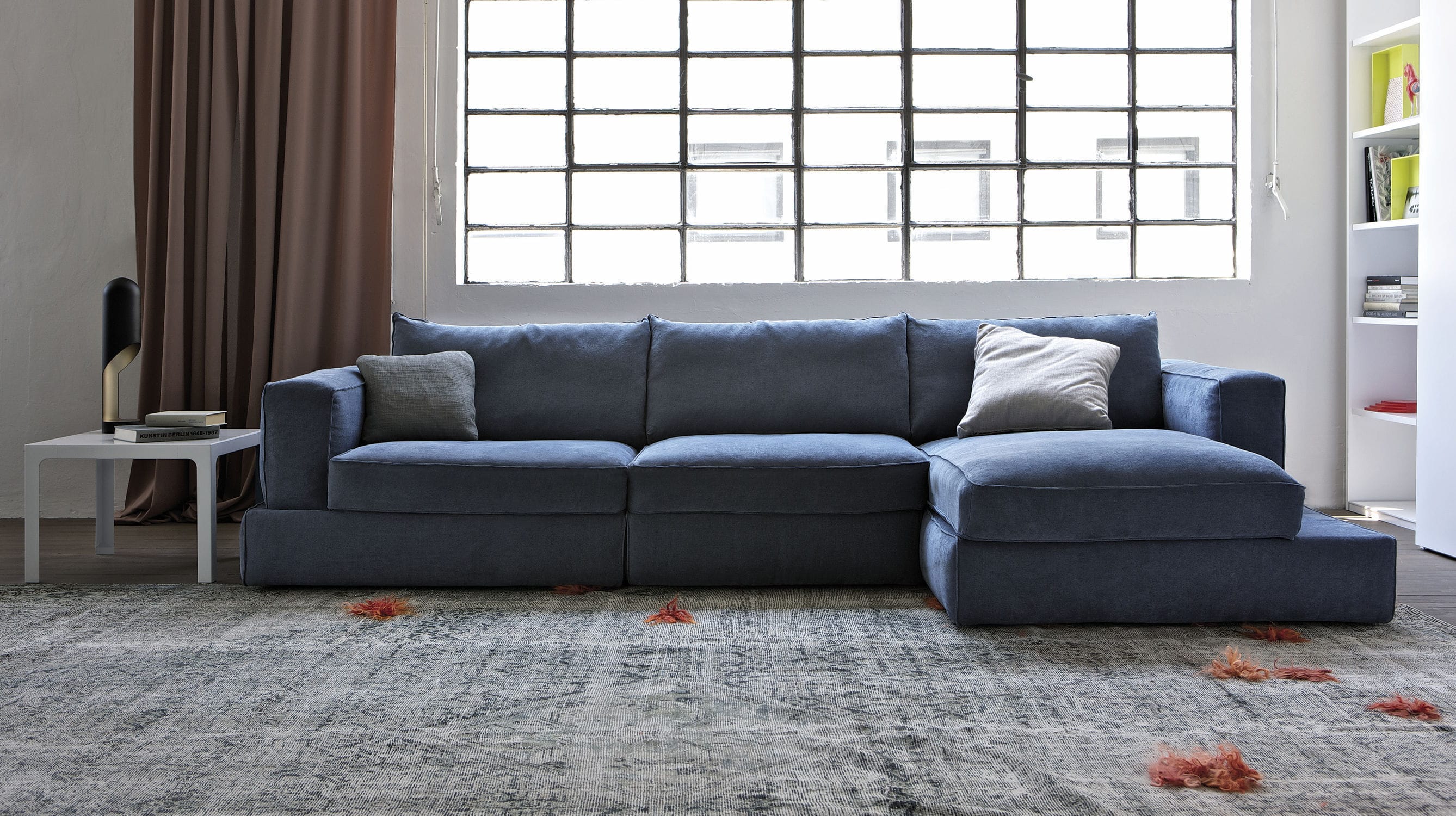 Sofá modular CARESSE ESTEL de esquina / cama / contemporáneo