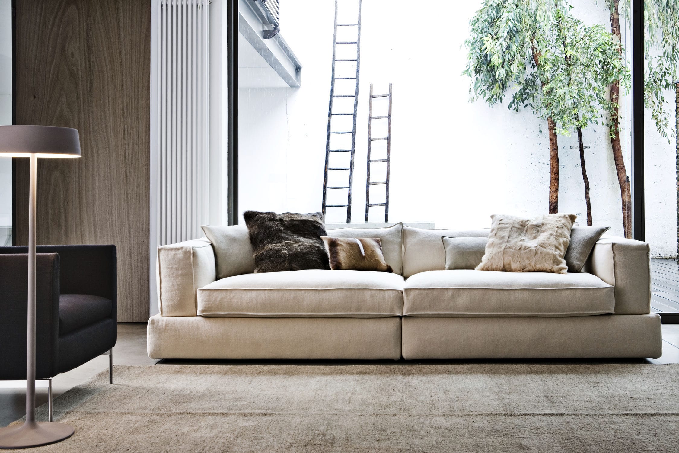 Sofá modular CARESSE ESTEL de esquina / cama / contemporáneo