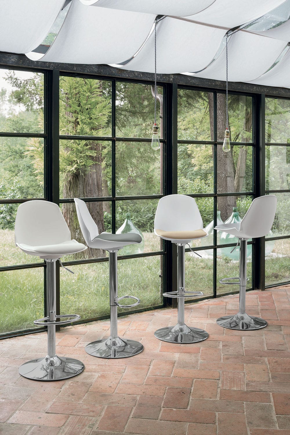 Silla de bar contemporánea - VALENCIA - Target Point New - tapizada