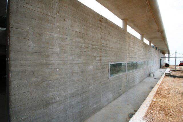 Molde de encofrado para fachada / aspecto madera / para hormigón