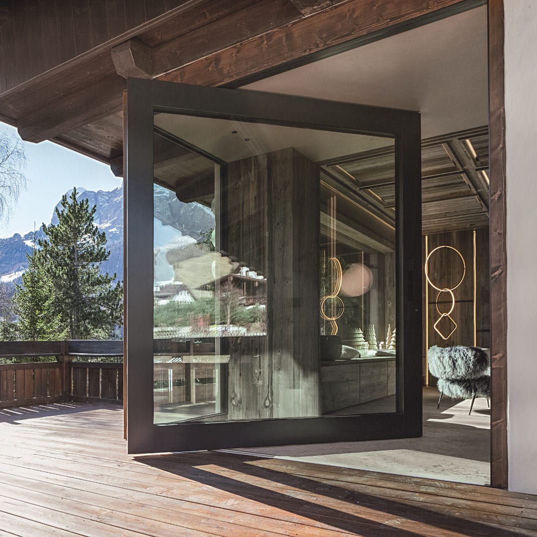 Puerta de entrada - NOVA - Oikos Venezia - con vidrio de seguridad