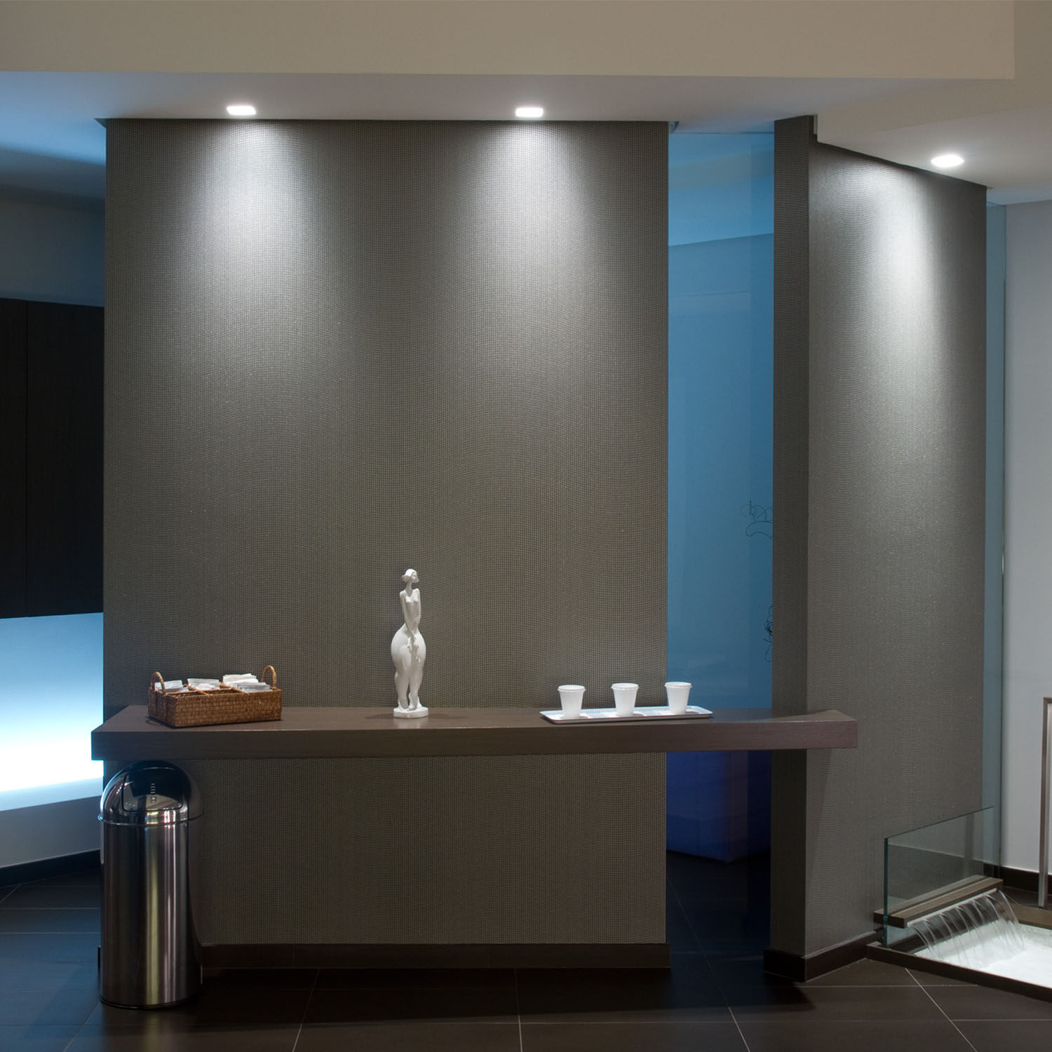 Luminaria empotrable de techo / LED / redonda / de exterior NANO