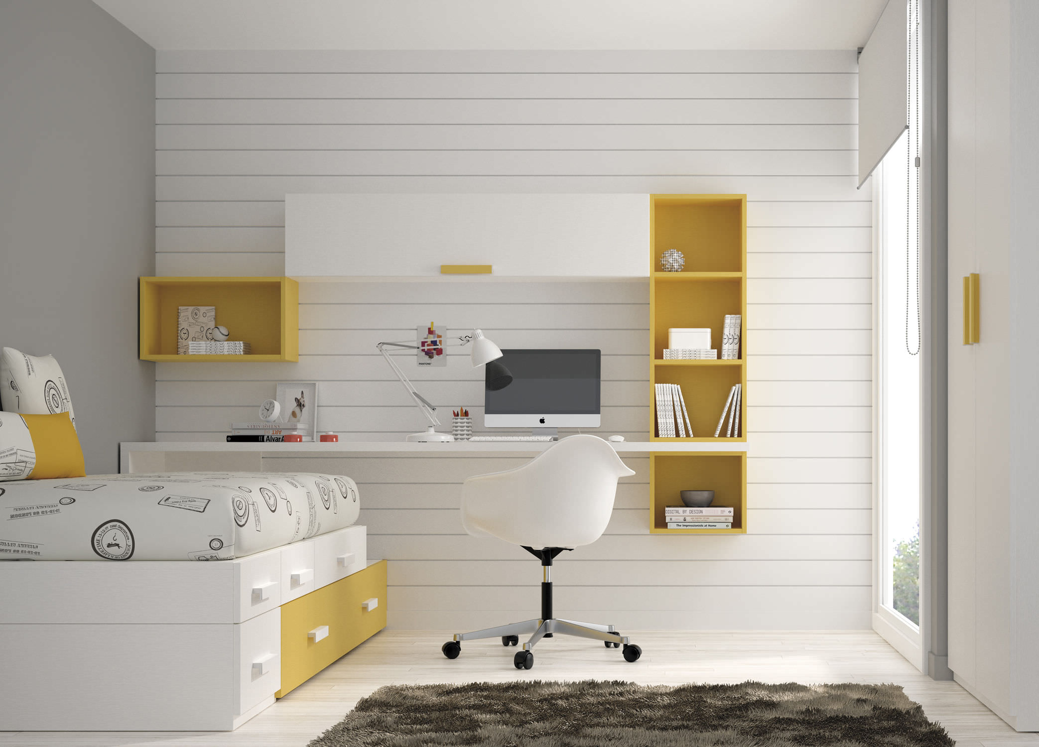 Escritorio contemporáneo - TOUCH 39 - ROS 1 S.A. - de madera lacada