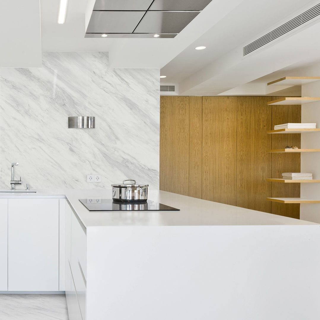 Encimera de gres porcelánico - BASIC ICE - Levantina - para cocina / a