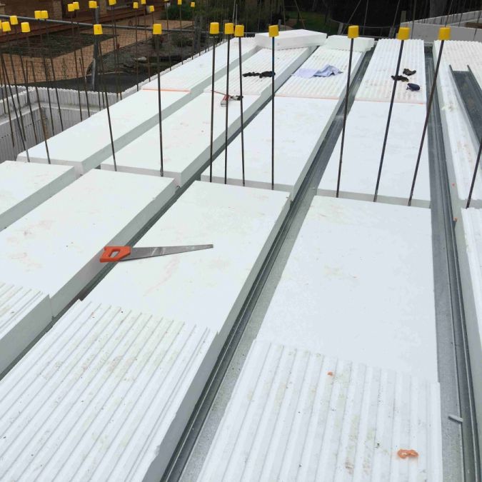 Bloque de encofrado de poliestireno expandido EPS - ZLABFORM - Zego Pty