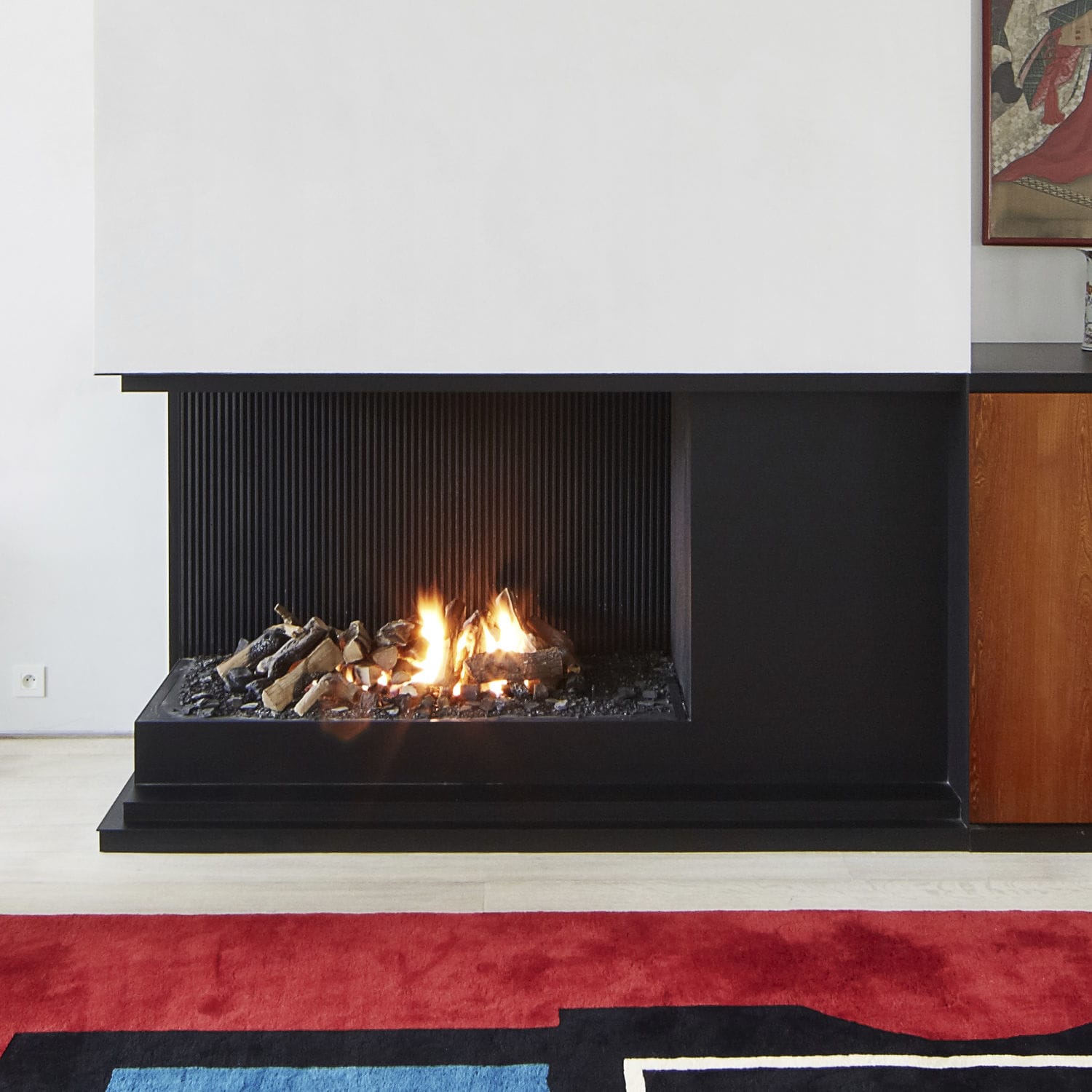 Chimenea de gas - URBAN - Metalfire - contemporánea / de esquina