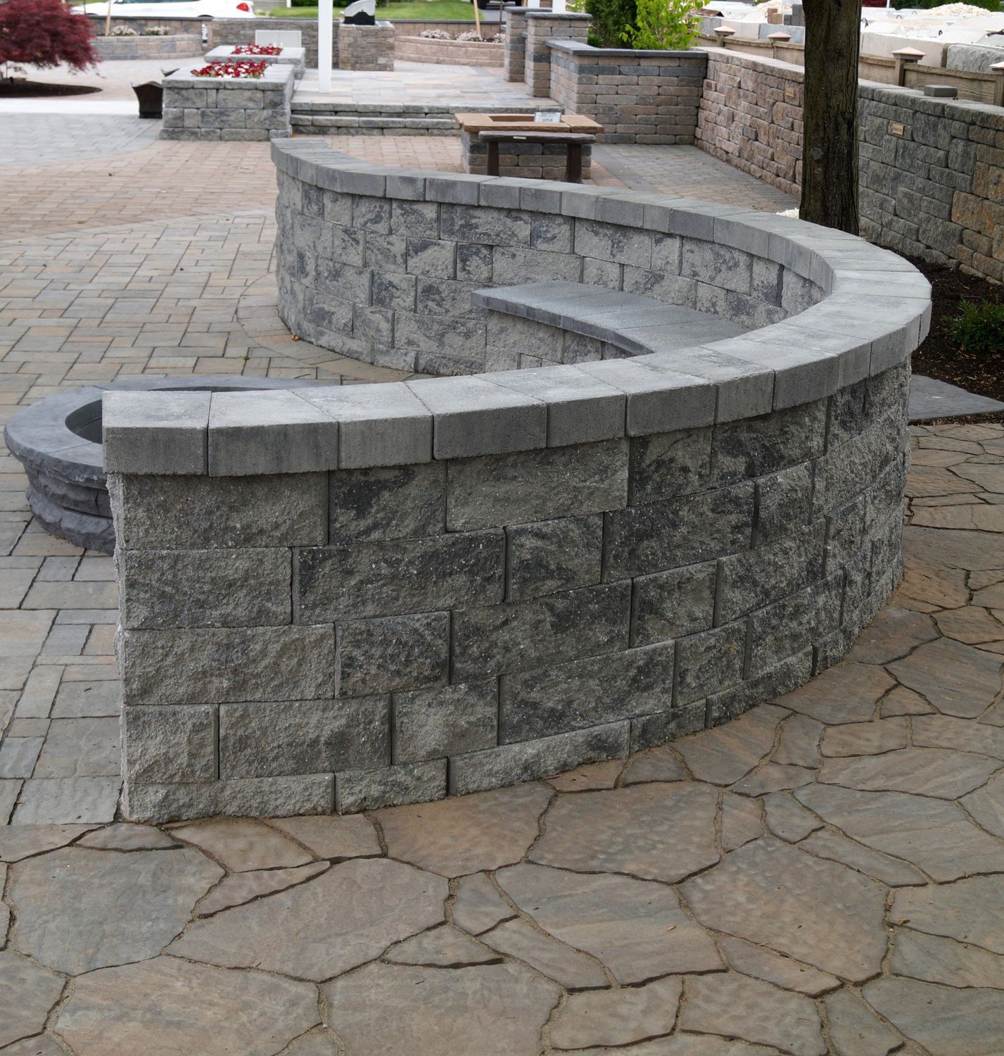 Bloque de hormigón macizo / decorativo / para valla de jardín / para