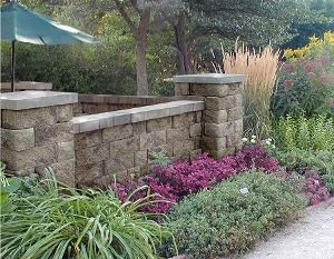 Bloque de hormigón macizo / decorativo / para valla de jardín / para