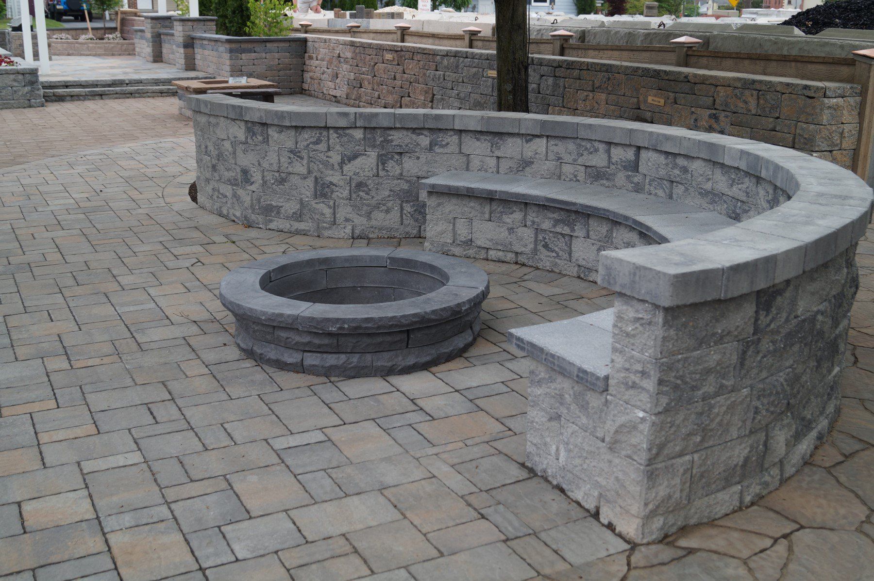 Bloque de hormigón macizo / decorativo / para valla de jardín / para