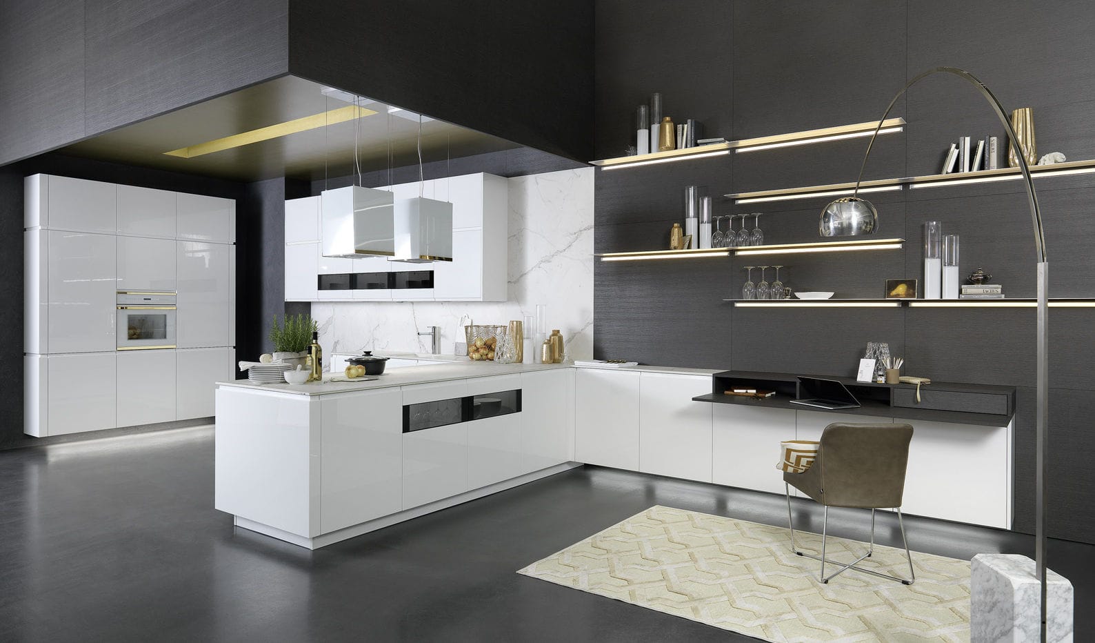 Cocina contemporánea - SOLO - rational einbaukuechen - de chapa de Cocina contemporánea - SOLO - rational einbaukuechen - de chapa de