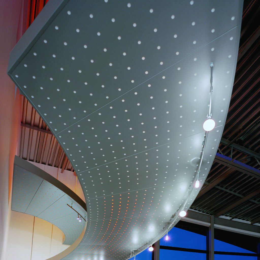 Panel acústico para falso techo - LIBRETTO® - USG - de metal