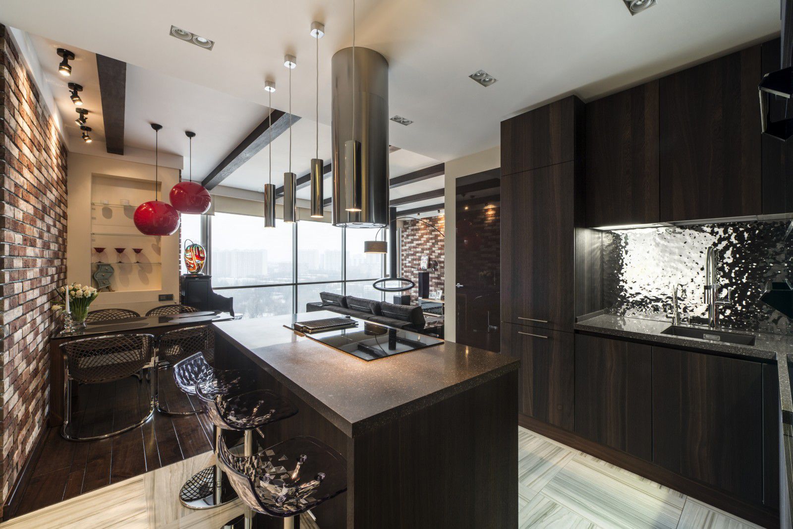 Chimenea de bioetanol - ELLIPSE CEILING - Decoflame - contemporánea