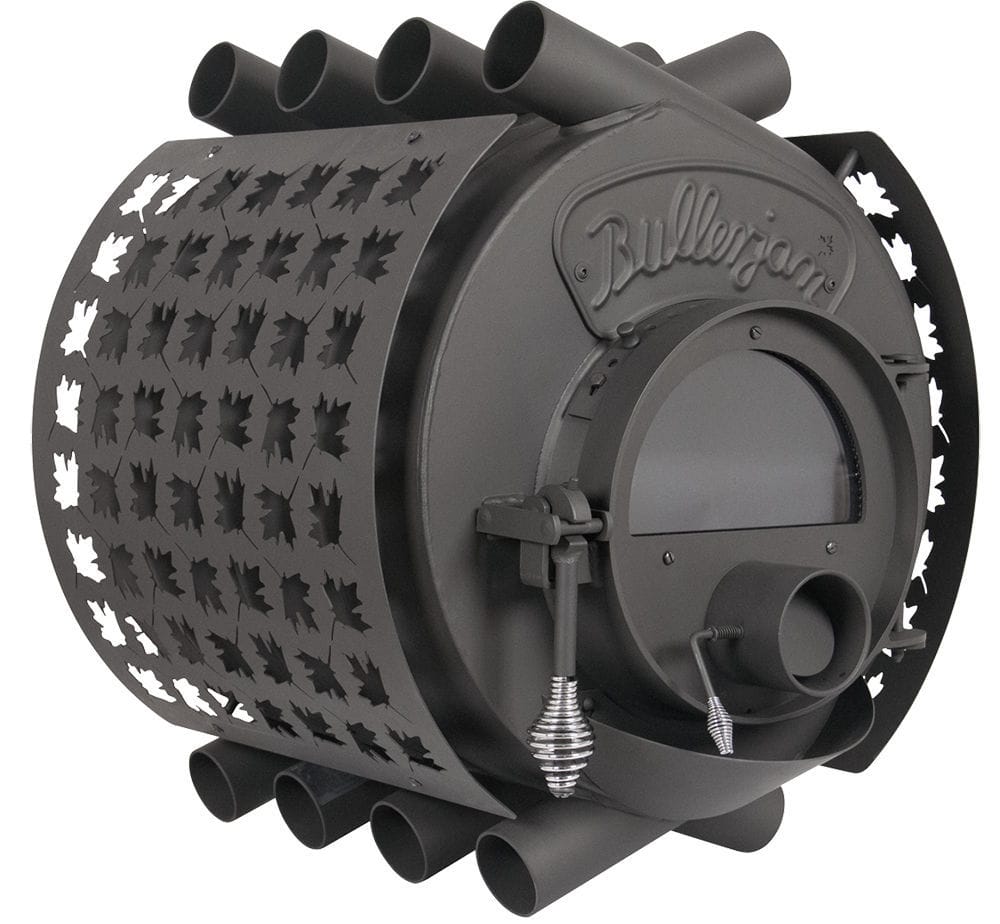 Estufa de leña - O - BULLERJAN - contemporánea / de hierro fundido