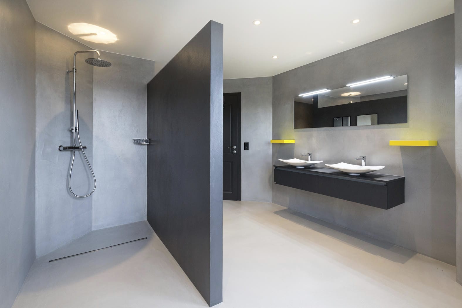 Revestimiento de pared de hormigón encerado - MICRO-MINERAL - Marius