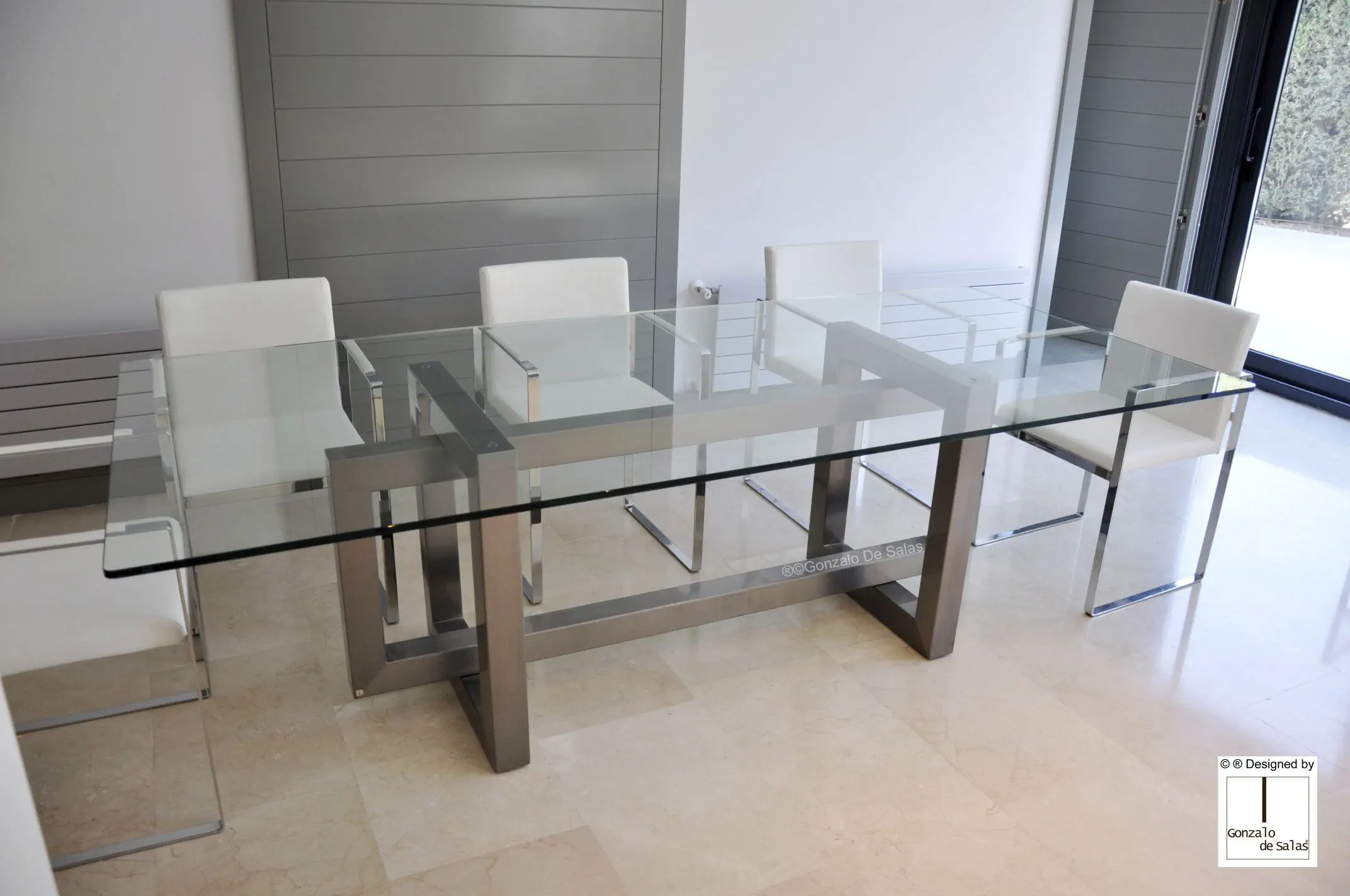 plato Tranquilidad cigarrillo Mesa de comedor contemporánea - THASOS - GONZALO DE SALAS - de metal / de hierro / de metal lacado plato Tranquilidad cigarrillo Mesa de comedor contemporánea - THASOS - GONZALO DE SALAS - de metal / de hierro / de metal lacado