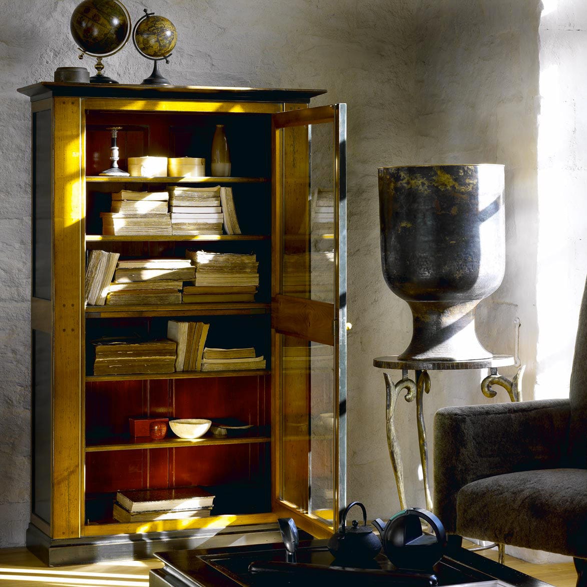 Biblioteca clásica - LES VARENNES - Artcopi - de madera / de vidrio