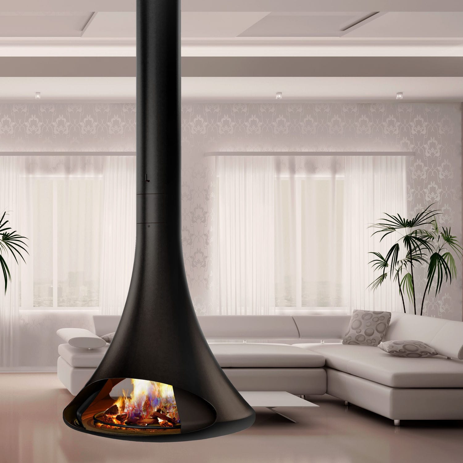 Chimenea de gas - DORIA - TRAFORART - de bioetanol / de leña