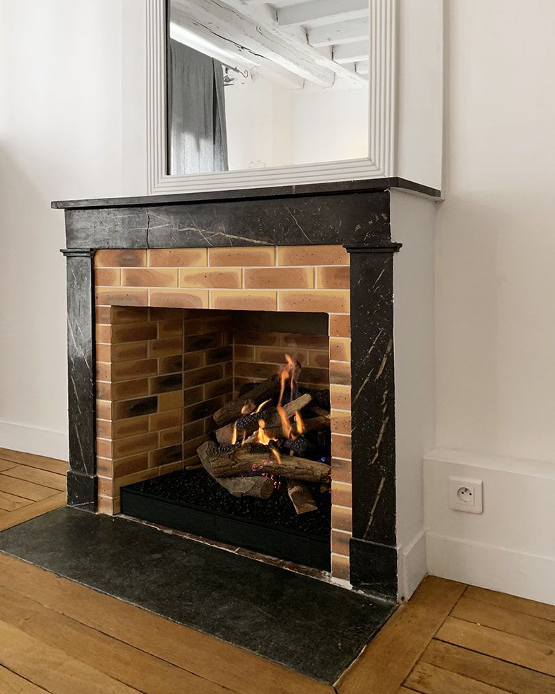 Chimenea insertable de gas - DREAM FIRE - IGNISIAL Paris - a medida