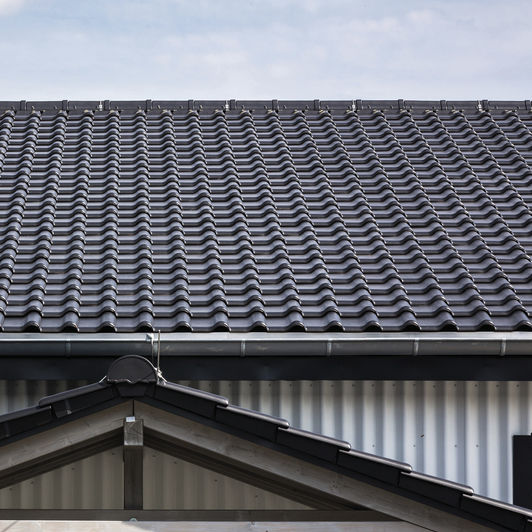 Teja portuguesa - TITANIA - CREATON - tamaño grande / de arcilla / roja