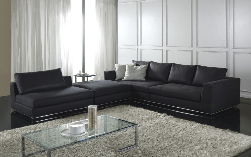 Sofá modular - LEONARD - Respace - contemporáneo / de tejido / de cuero