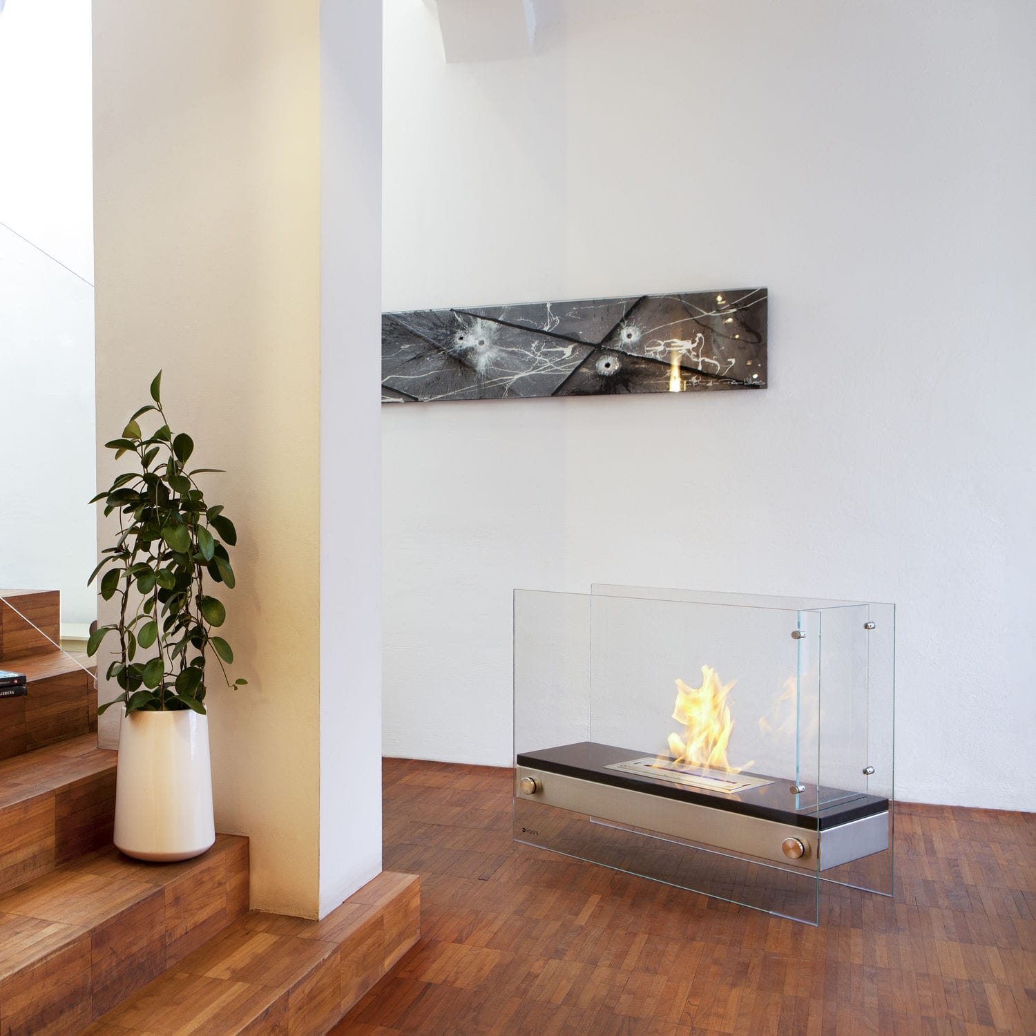 Chimenea de bioetanol - DIVIDER - Vauni AB - contemporánea / hogar