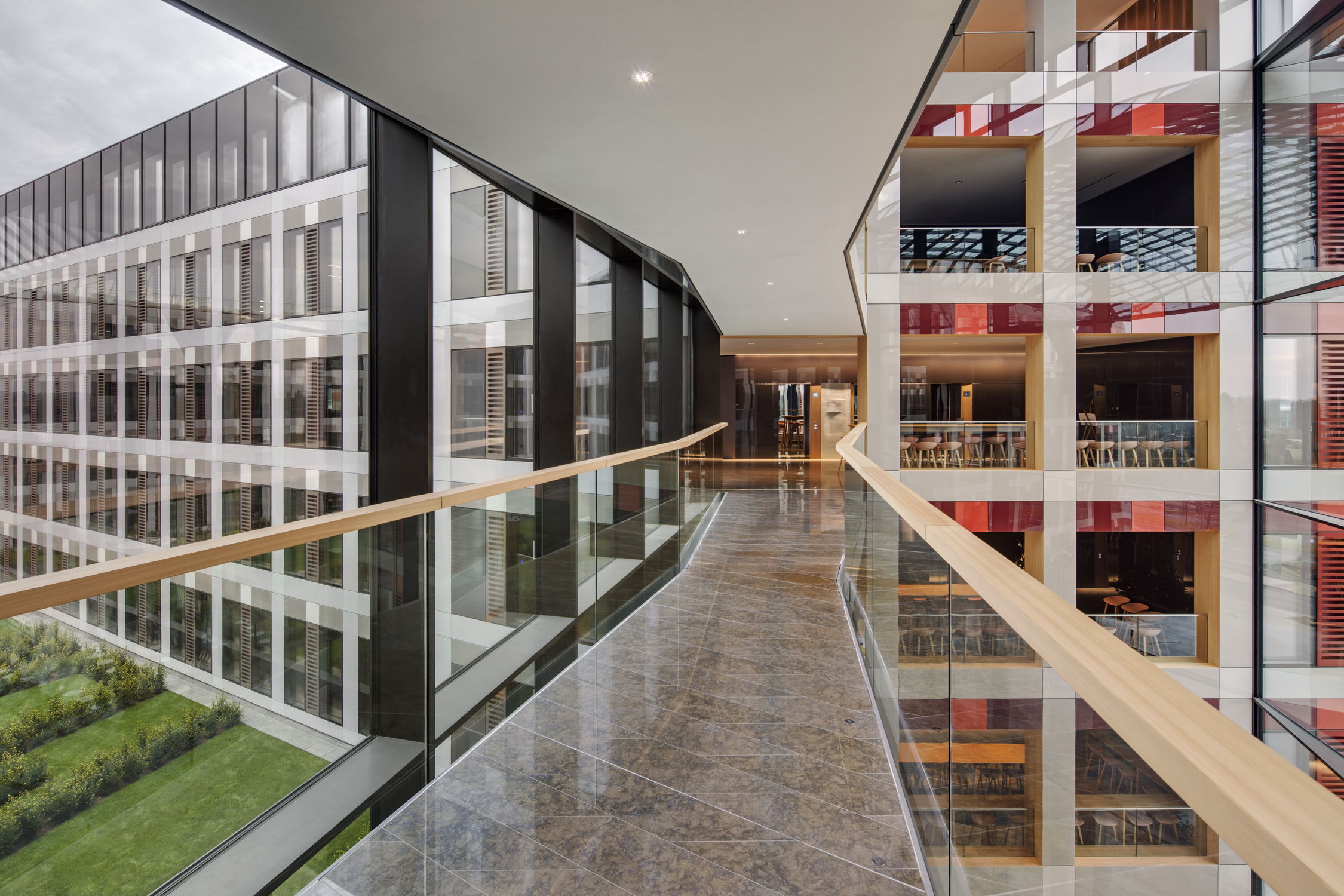 Barandilla con paneles de vidrio / de exterior / para balcón / para