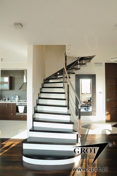 Escalera en U - LAURA 12 - GROT - contemporánea / estructura de metal