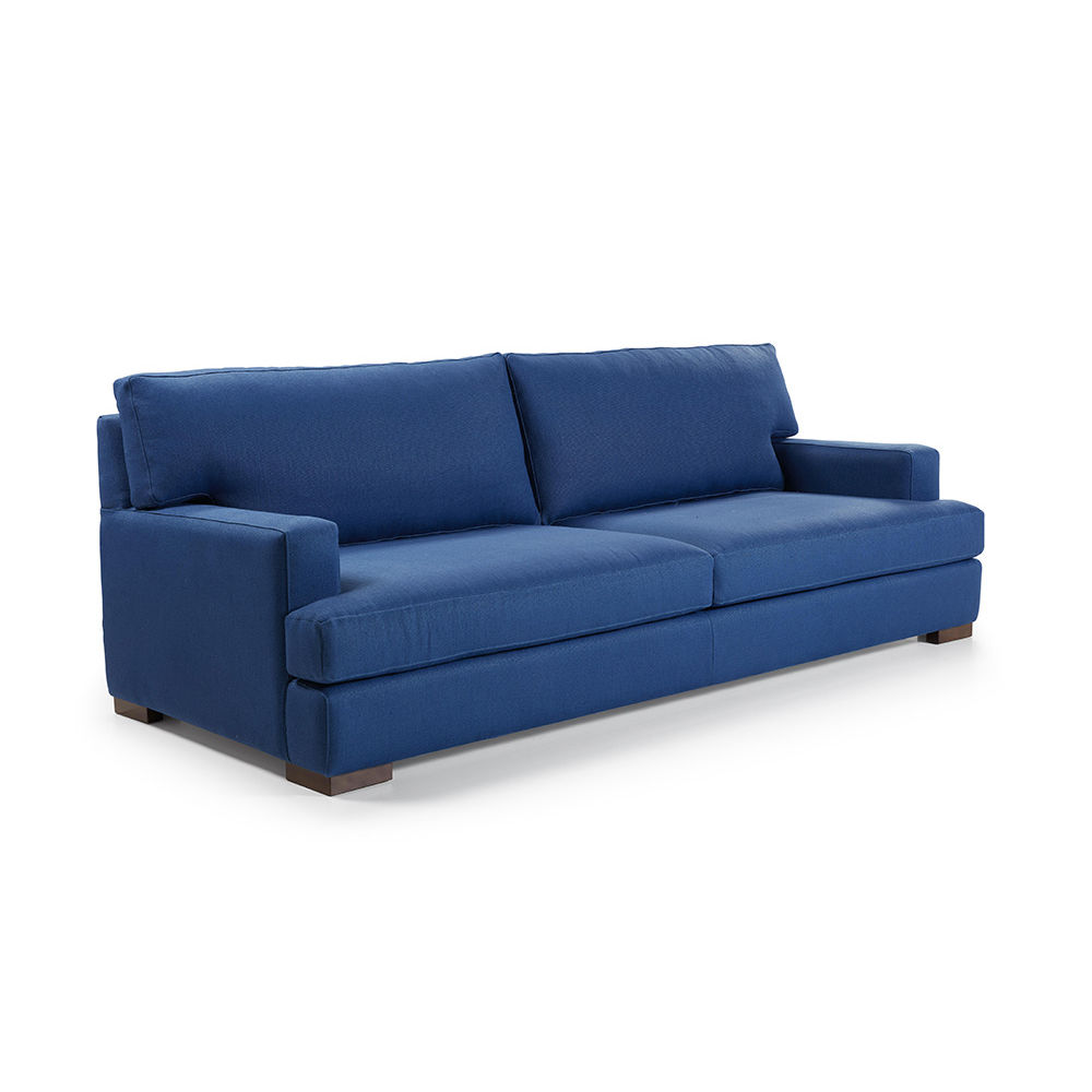 Sofá contemporáneo NEW YORK MANUEL LARRAGA gris / azul / de tejido