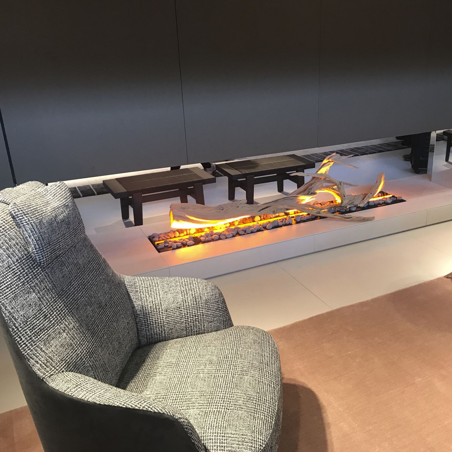 Chimenea eléctrica - BRACE 100 METAL - MAISONFIRE - contemporánea