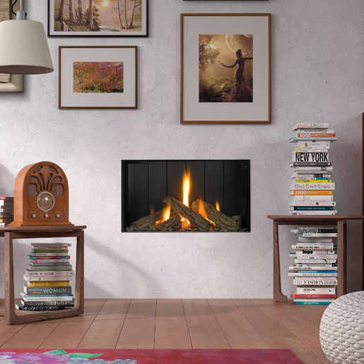 Chimenea de gas - MG-73/38 DQ - HERGÓM - contemporánea / adosadas