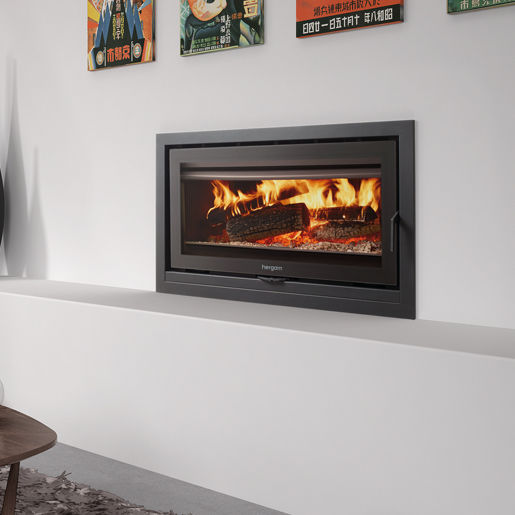 Chimenea insertable de leña - SERE 100 - HERGÓM