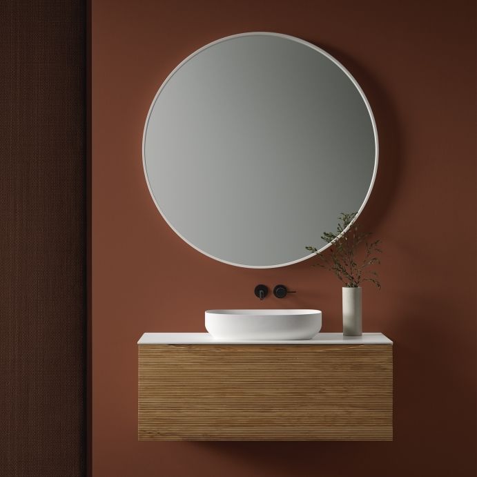 Mueble de lavabo suspendido - LINJER - Naxani - de madera