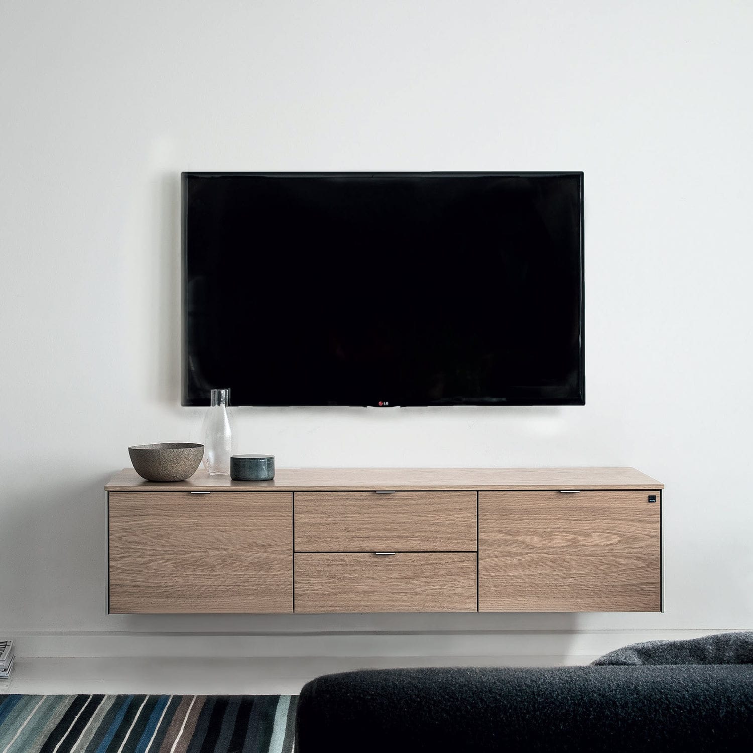 Mueble de televisión contemporáneo - #931 - Skovby - de roble / de