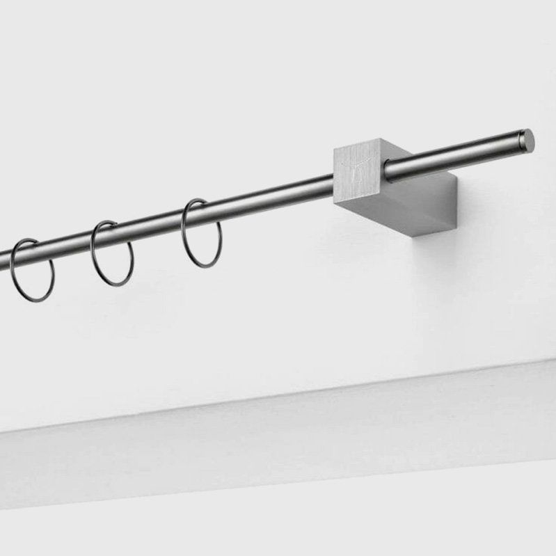 Barra para cortina de acero inoxidable DRUGO EVEREST S.r.l de aluminio anodizado / para